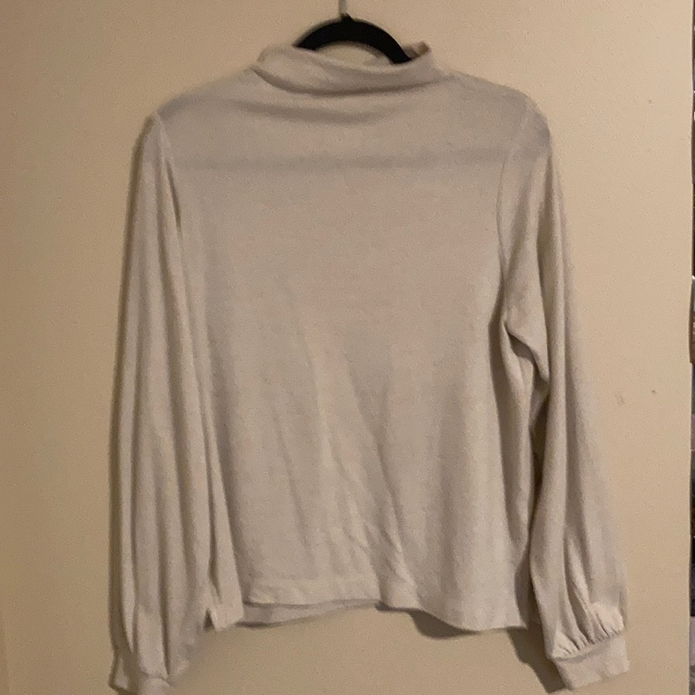 Creme high neck long sleeve